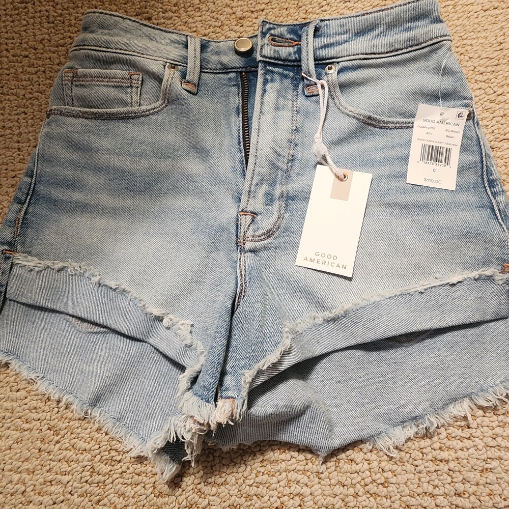 Good American Good Curve Short -Size 0 NWT